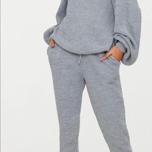 Oversized Waffle Knit Lounge Set